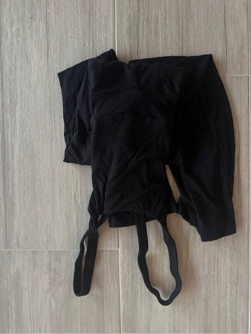 Sleek Black Scoop-Neck Wide-Leg Jumpsuit - Picture 4 of 6